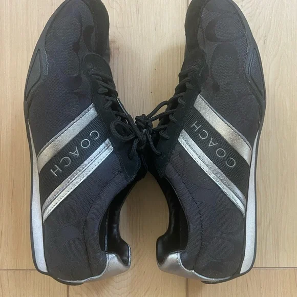 Coach Jayme Black/Silver Sneakers - Picture 3 of 6